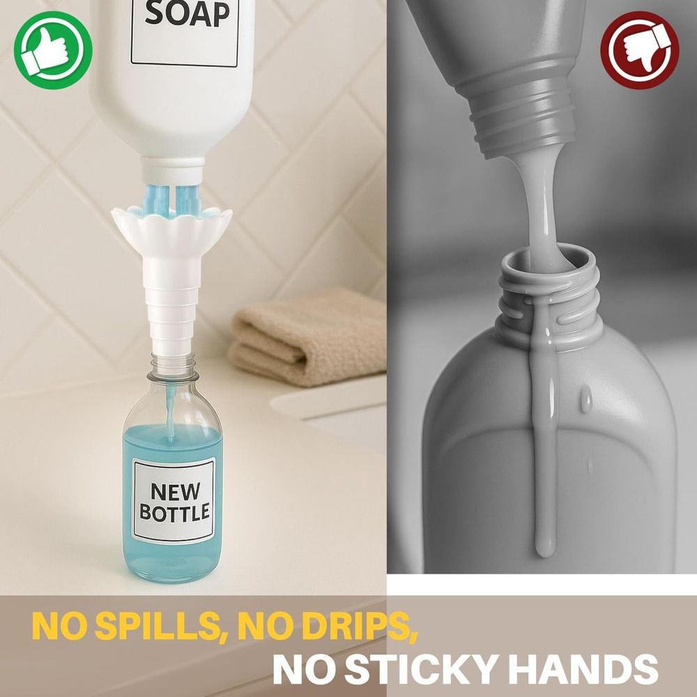 3D Printing Waste - Reusable Bottle Emptying Funnel with No