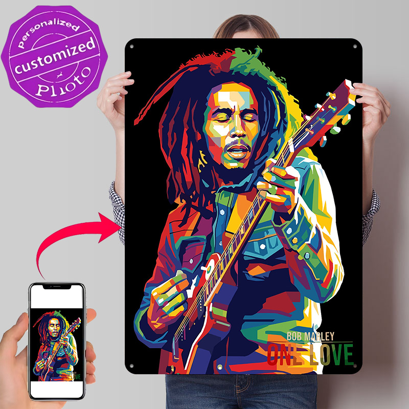 3D Printing Guitar - Bob Marley Playing Guitar Art 3D