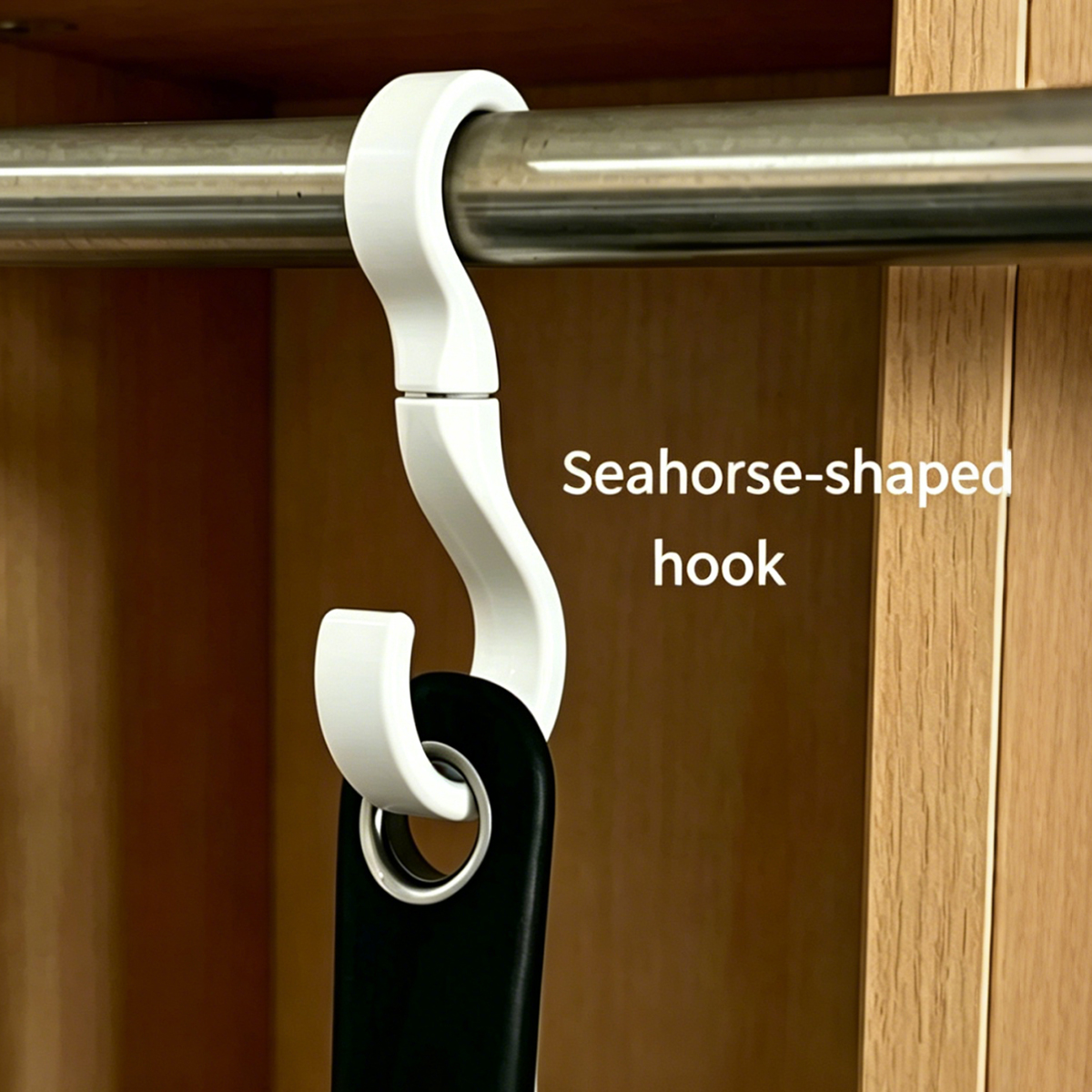 3D Printing With Pp - 3D Printed Seahorse Rotating Hook, Multifunctional