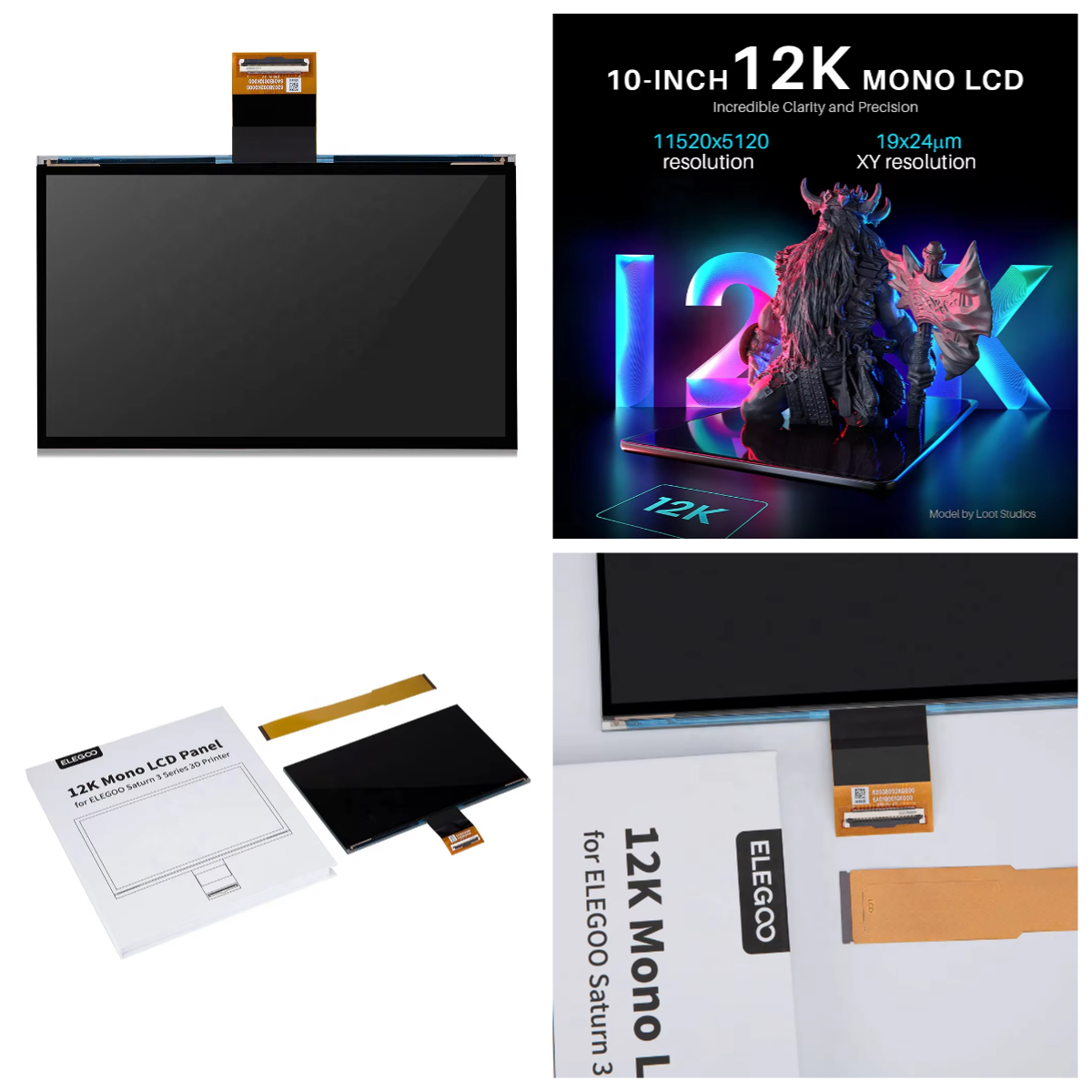 3D Printer Resin - FL-ELEGOO Wholesale LCD Screen for Saturn