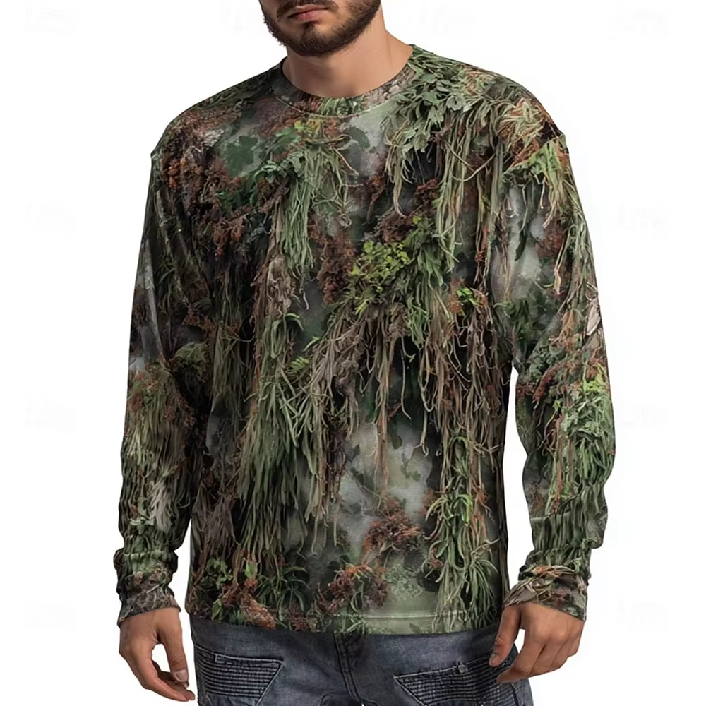 Men's Camo Animal Print Long S - 3D Printing Jersey avis et prix