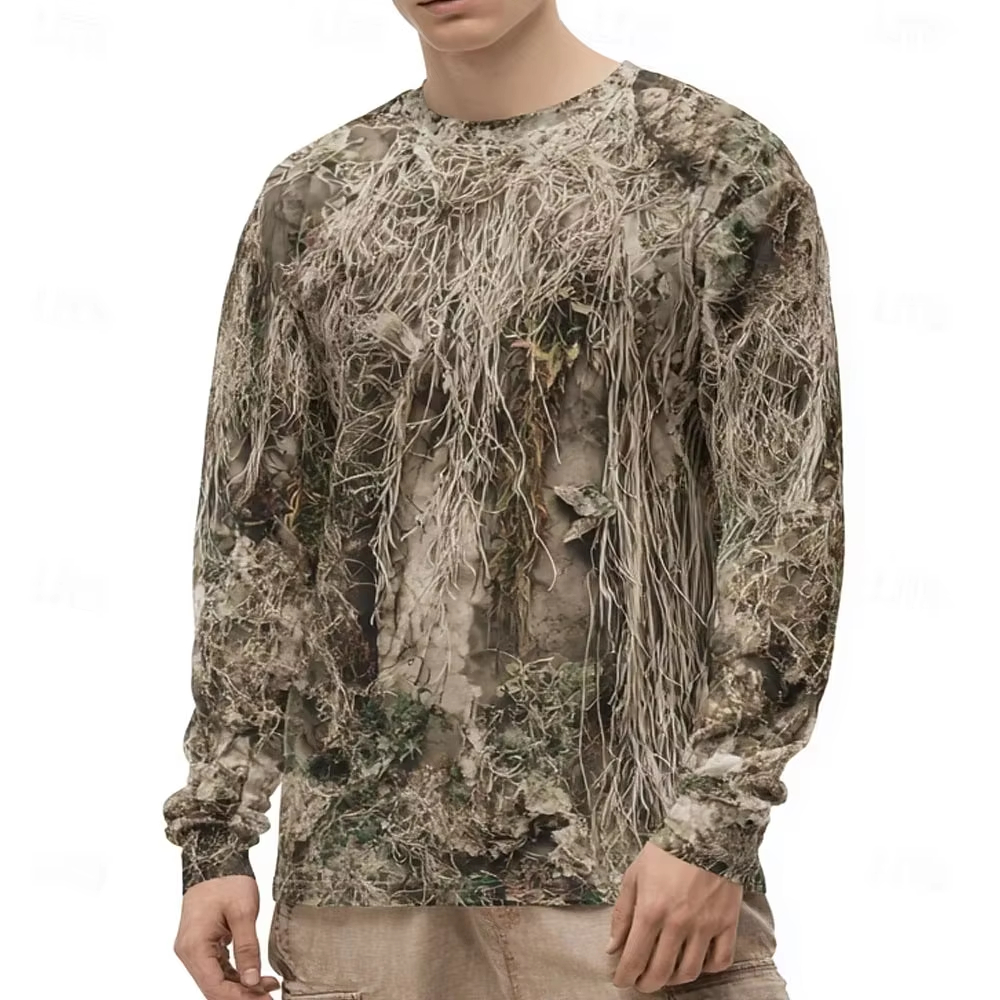 Men's Camo Animal Print Long S - 3D Printing Jersey avis et prix