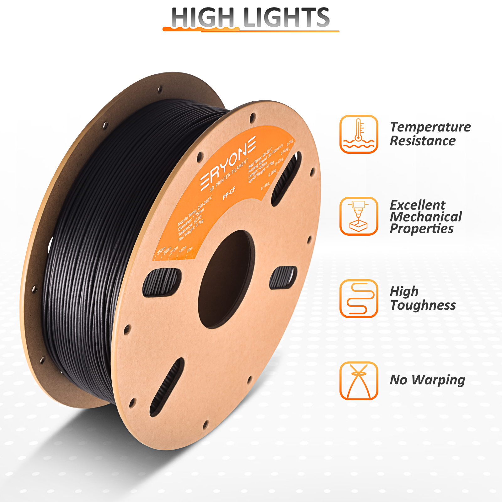 Eryone PP Carbon Fiber 0.7kg/P - 3D Printing With Pp avis et prix