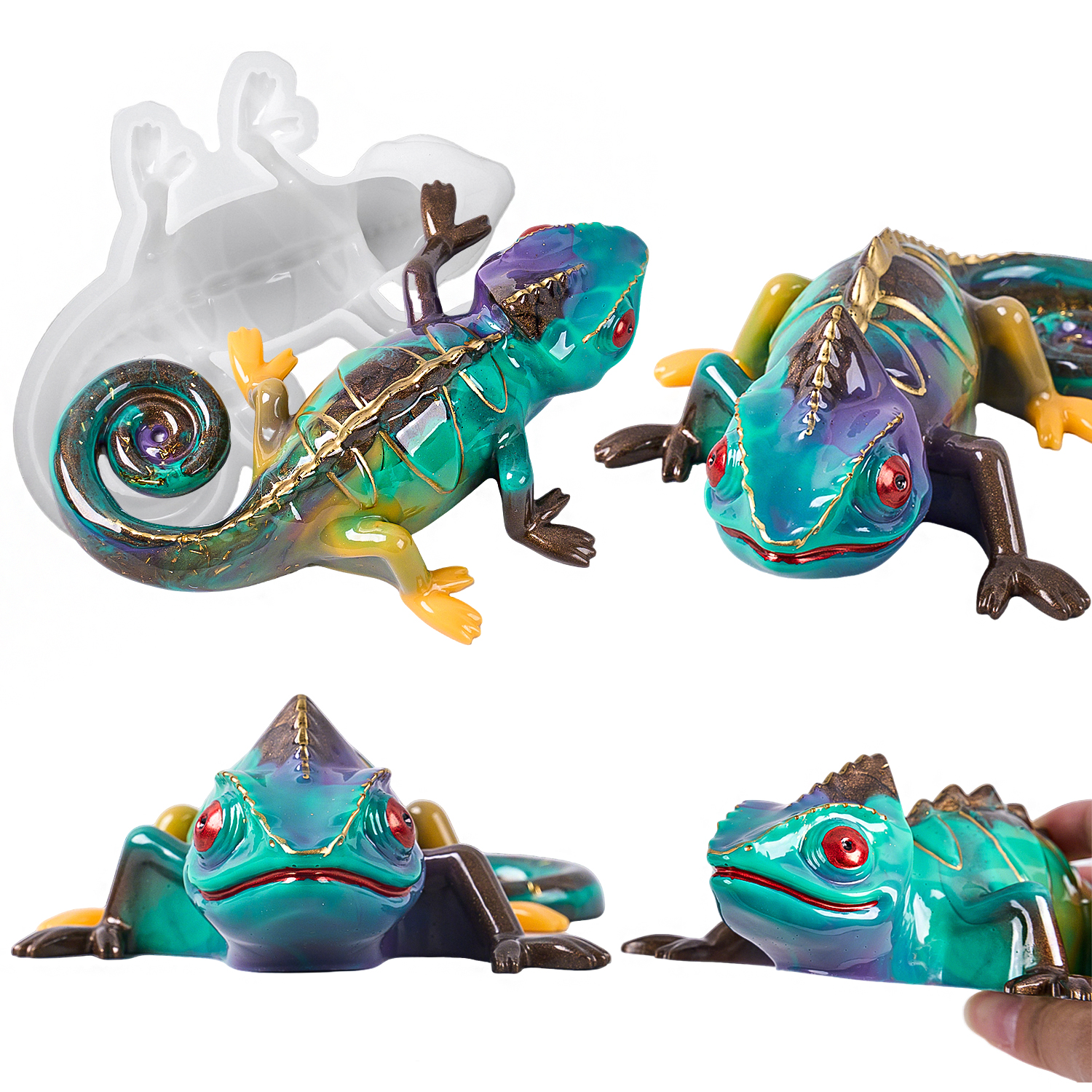 17cm 3D Chameleon Lizard Silic - 3D Printing With Silicone avis et prix