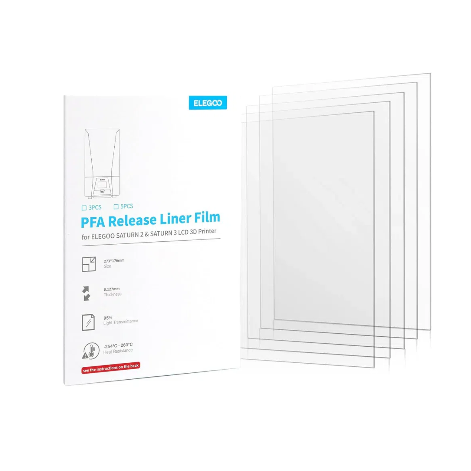 Film for ELEGOO PFA Release Li - 3D Printing Elegoo avis et prix