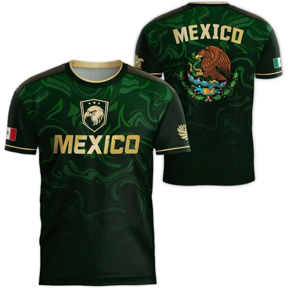2026 Mexico National Flag Prin - 3D Printing Jersey avis et prix