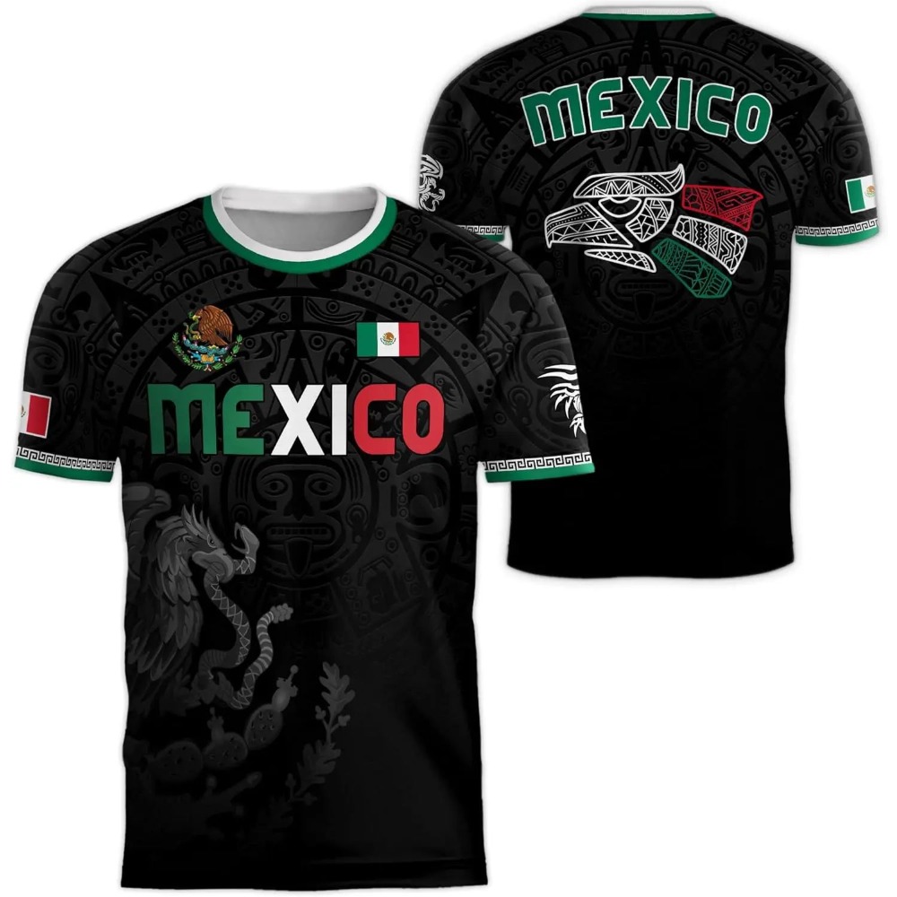 2026 Mexico National Flag Prin - 3D Printing Jersey avis et prix