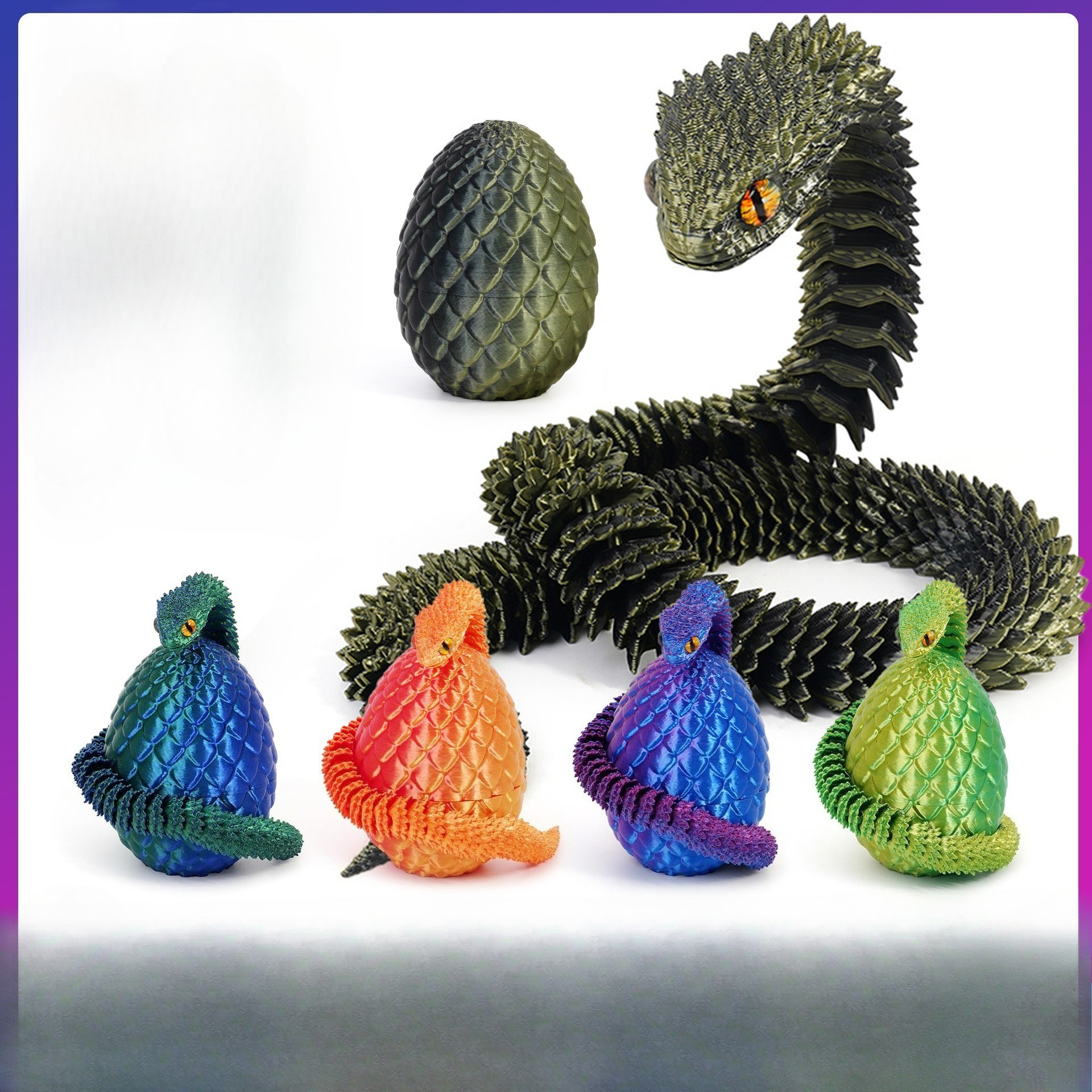 3D Printed Viper Snake Model w - 3D Printing Joints avis et prix