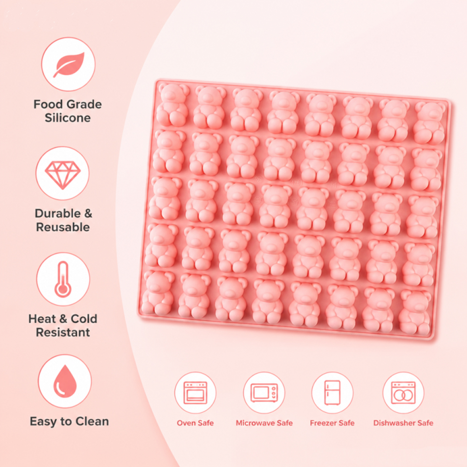 40-Cavity Bear-Shaped Silicone - 3D Printing With Silicone avis et prix