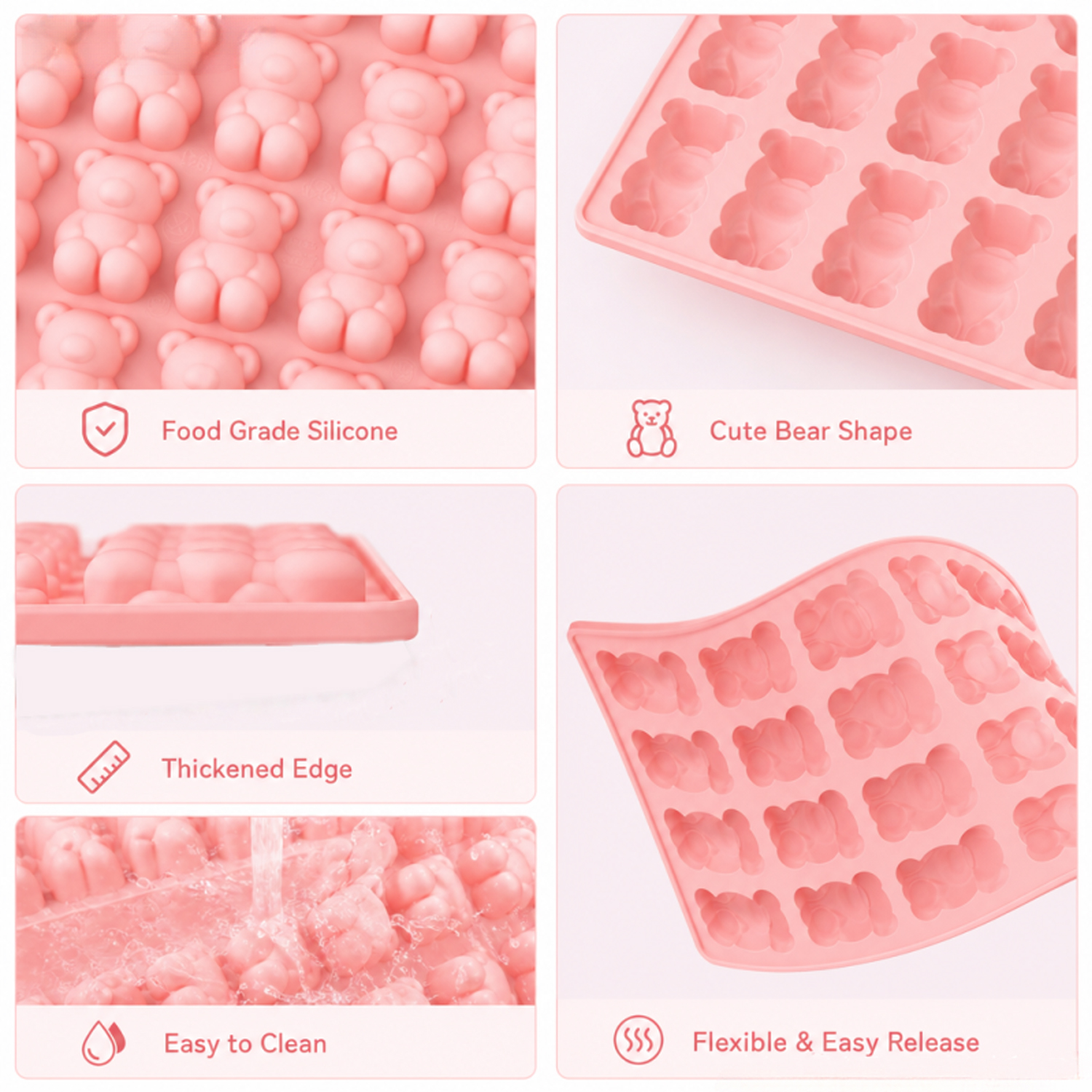 40-Cavity Bear-Shaped Silicone - 3D Printing With Silicone avis et prix