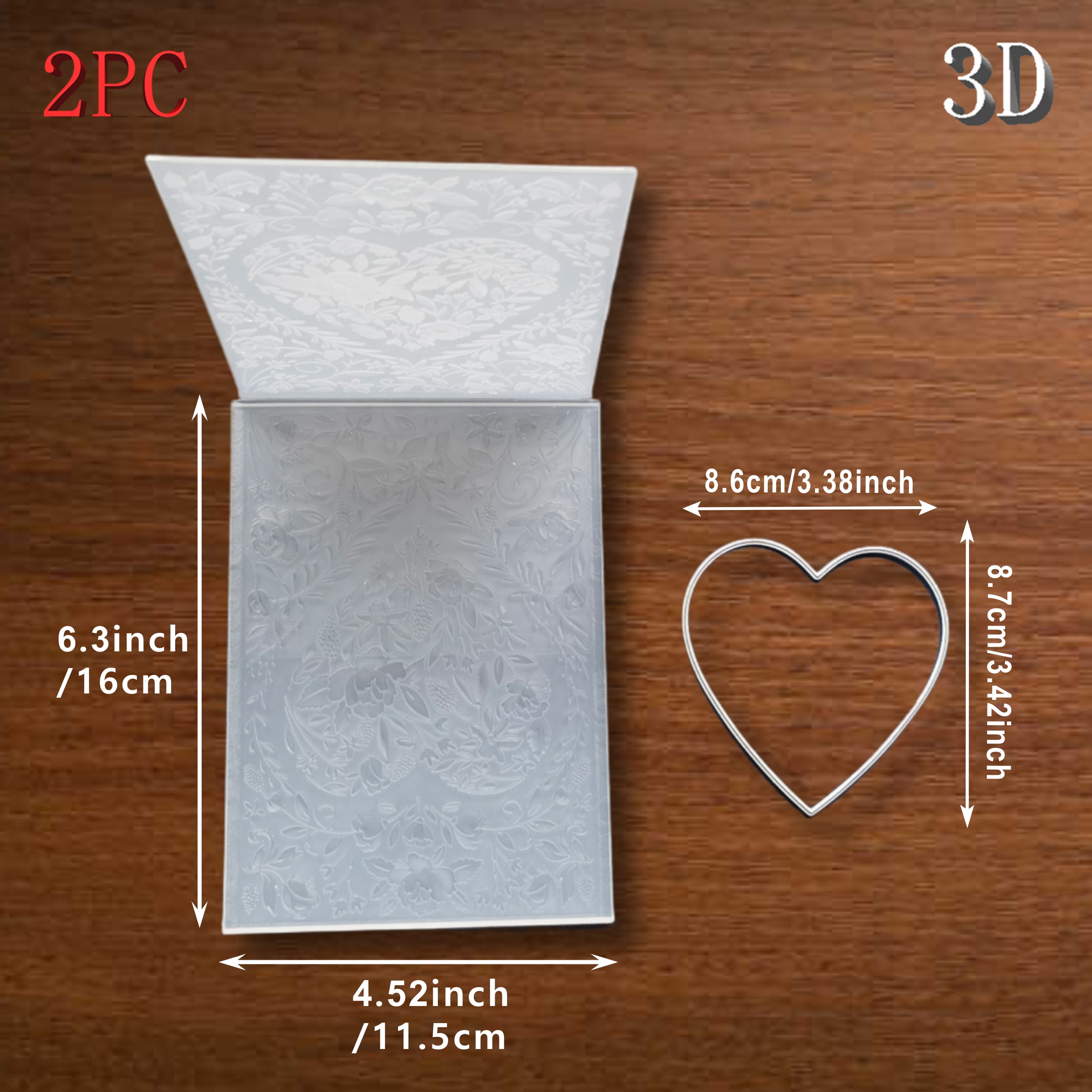 Heart shaped Flower Feast -3D  - 3D Printing With Pp avis et prix