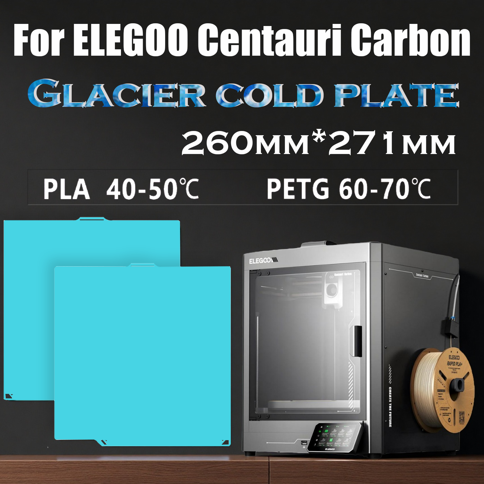 Glacier Cold Build Plate For E - 3D Printing Elegoo avis et prix