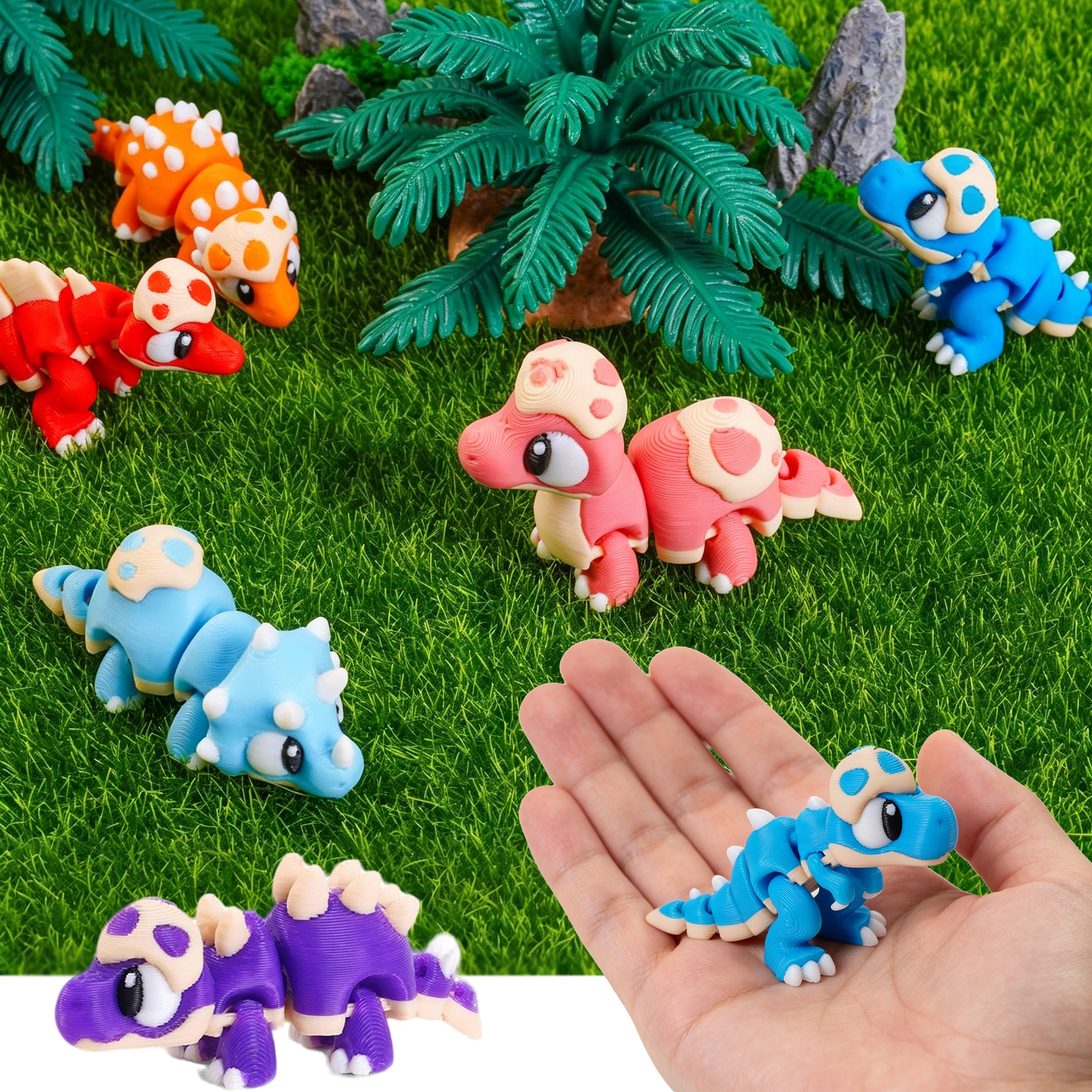 Set 3D Printed Mini Dinosaur T - 3D Printing Idea avis et prix