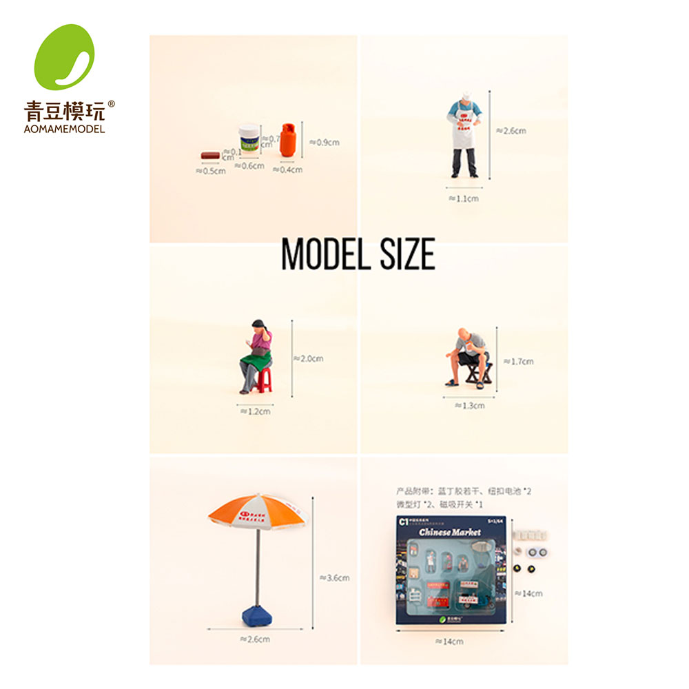 1/64 Night market s Model Kit- - 3D Printing Idea avis et prix