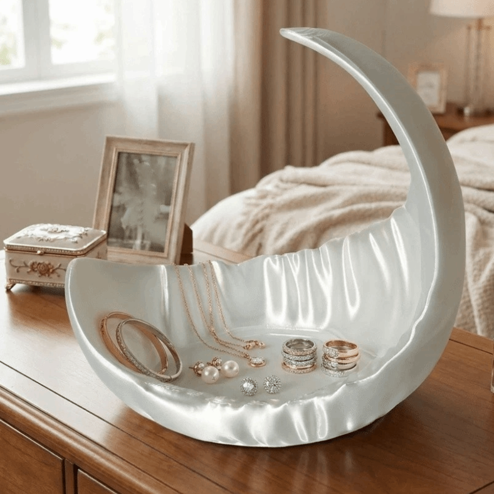 Moon-Shaped Jewelry Storage Tr - 3D Printing With Pp avis et prix