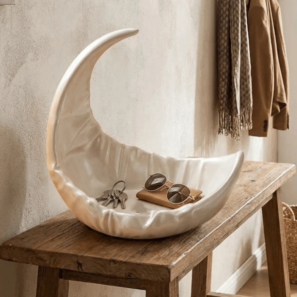 Moon-Shaped Jewelry Storage Tr - 3D Printing With Pp avis et prix