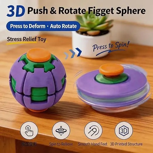3D Printed Viral Fidget Spinne - 3D Printing Viral avis et prix