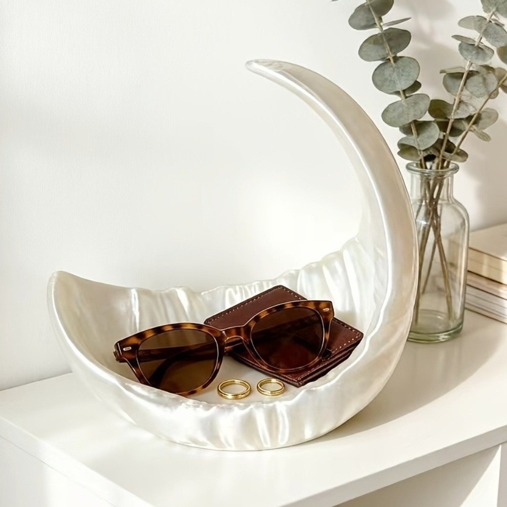 Moon-Shaped Jewelry Storage Tr - 3D Printing With Pp avis et prix