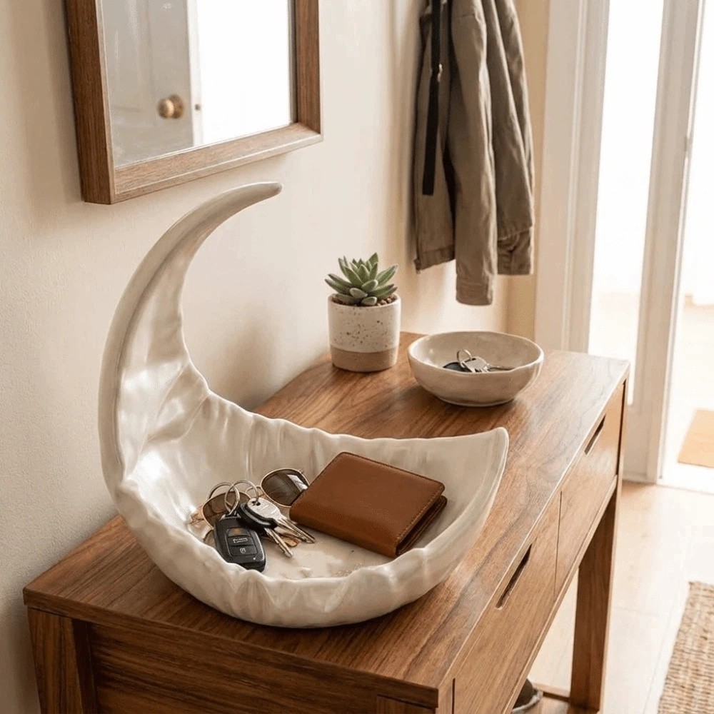 Moon-Shaped Jewelry Storage Tr - 3D Printing With Pp avis et prix