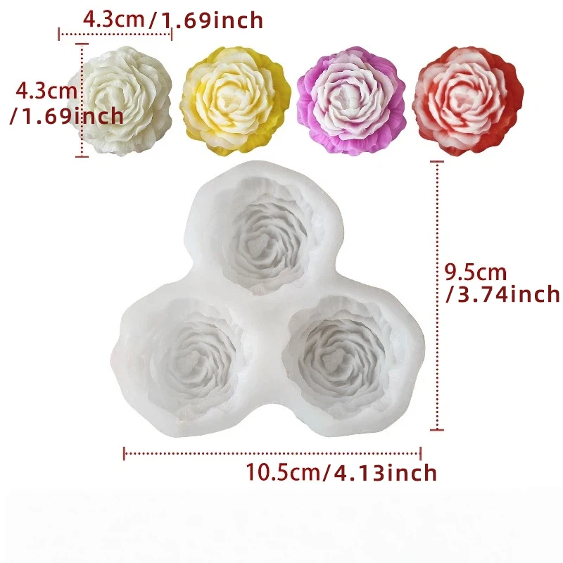 Peony Flower Candle Silicone M - 3D Printing With Silicone avis et prix