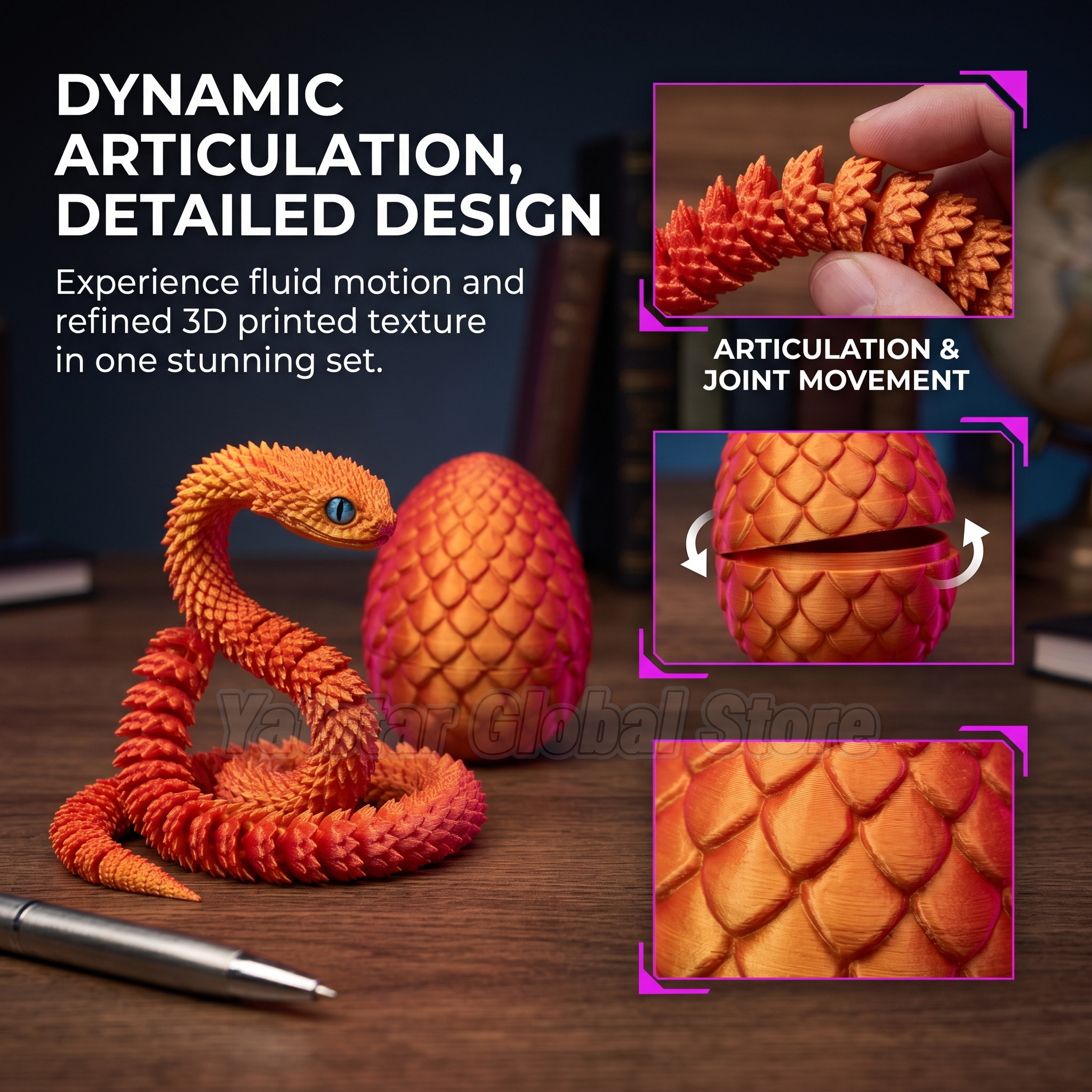 3D Printed Snake Egg Toy Creat - 3D Printing Idea avis et prix
