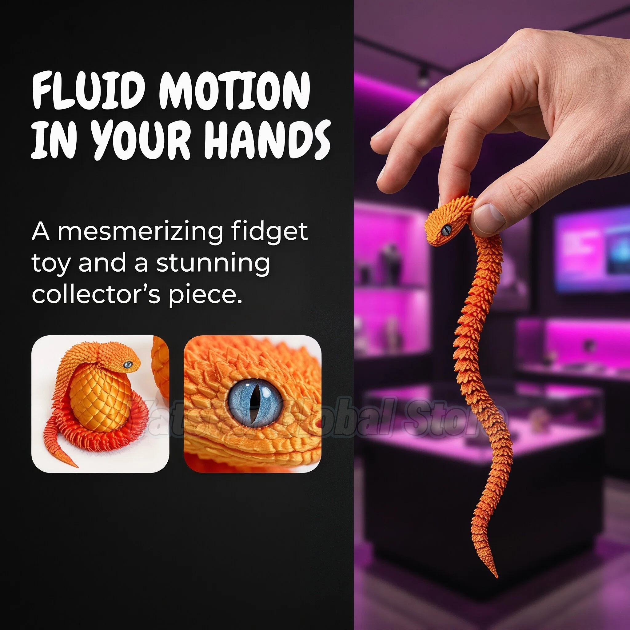 3D Printed Snake Egg Toy Creat - 3D Printing Idea avis et prix